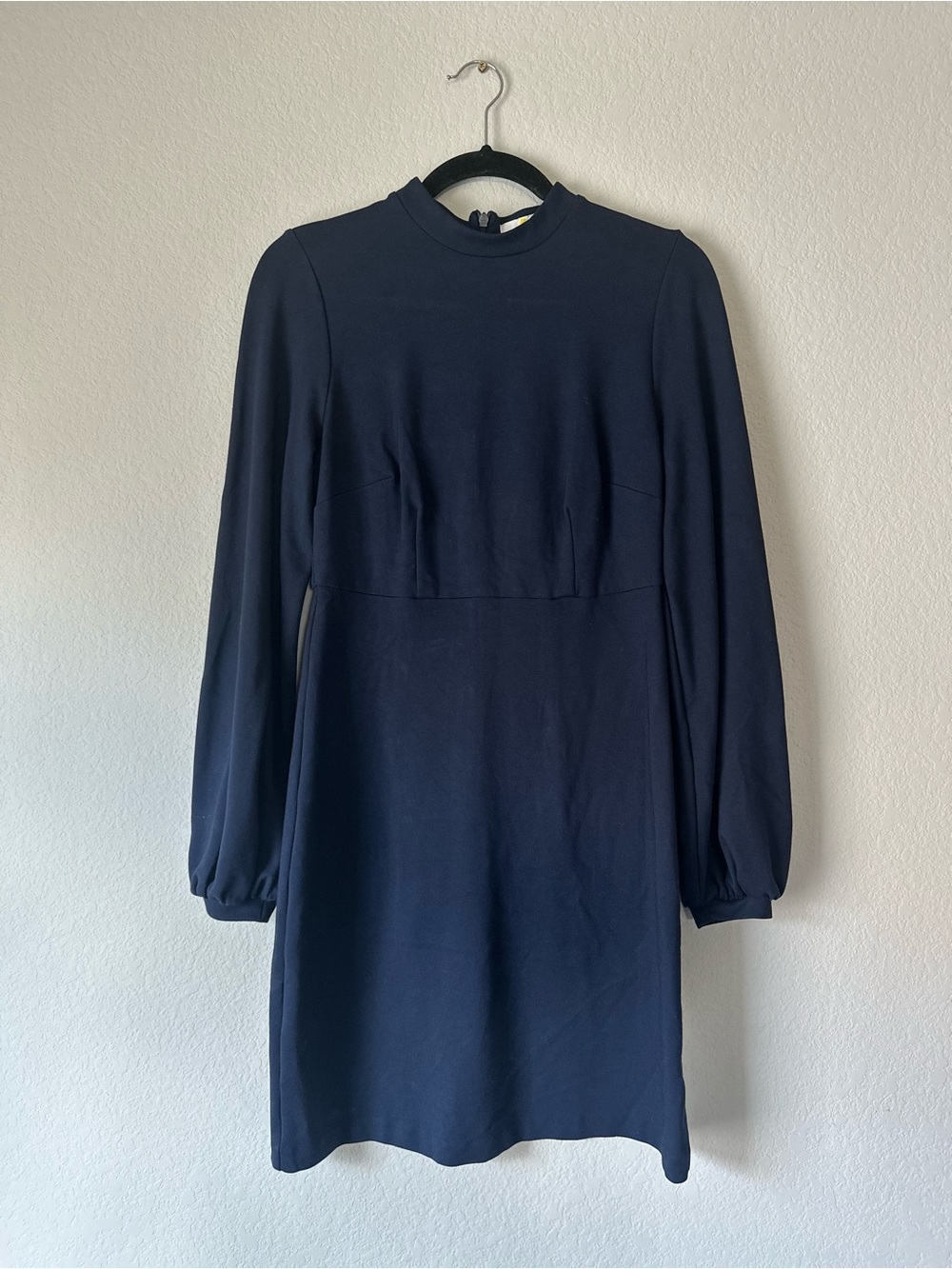 Boden long-sleeve navy mock-neck dress size 6